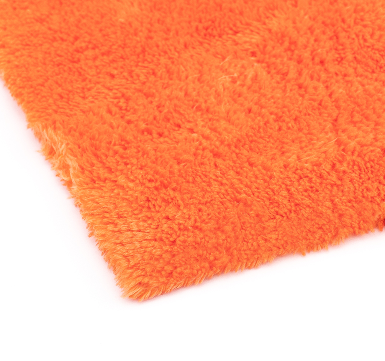 The Rag Company Eagle Edgeless 500 16 x 16 Plush Microfibre Towel - Orange (4 Pack)
