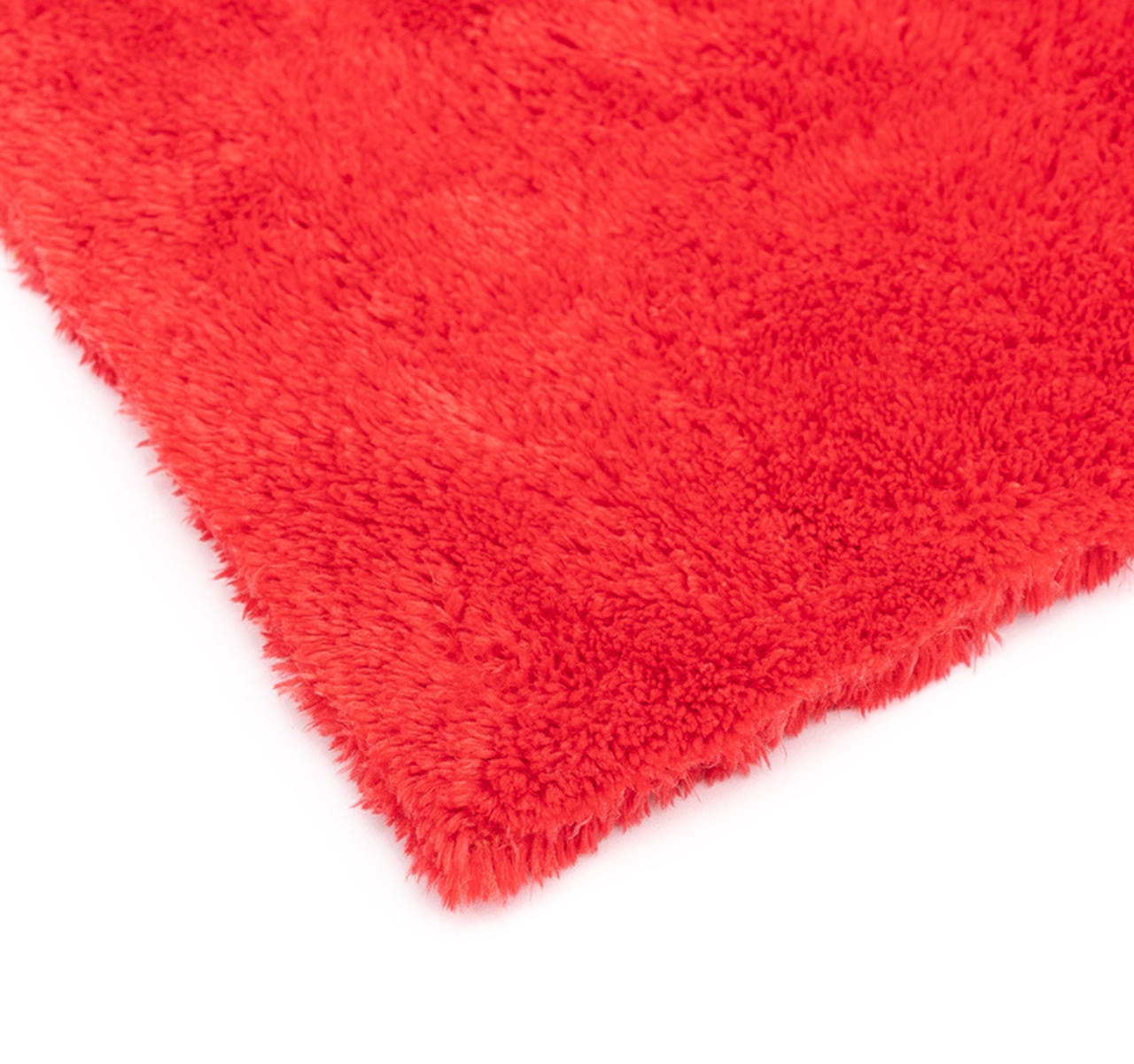 The Rag Company Eagle Edgeless 500 16 x 16 Plush Microfibre Towel - Red (4 Pack)