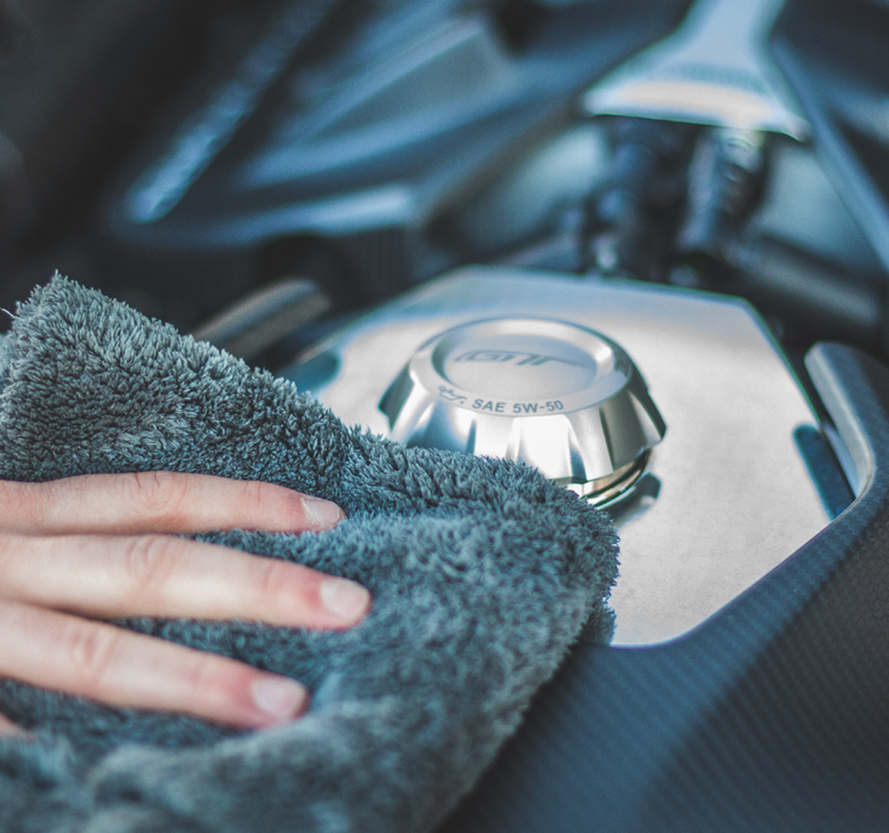 The Rag Company Eagle Edgeless 600 16 x 16 Plush Microfibre Towel - Dark Grey (3 Pack)