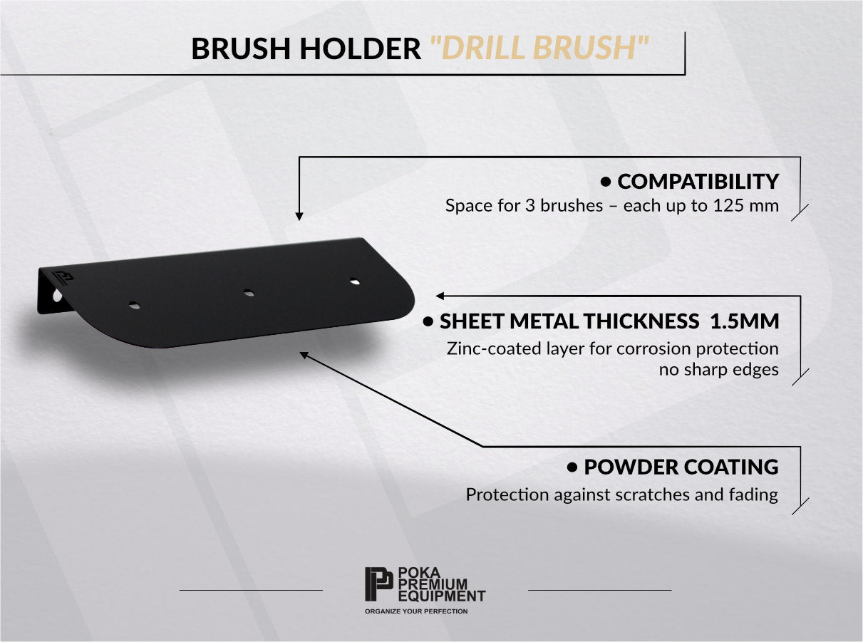 Poka Premium Drill Brush Holder