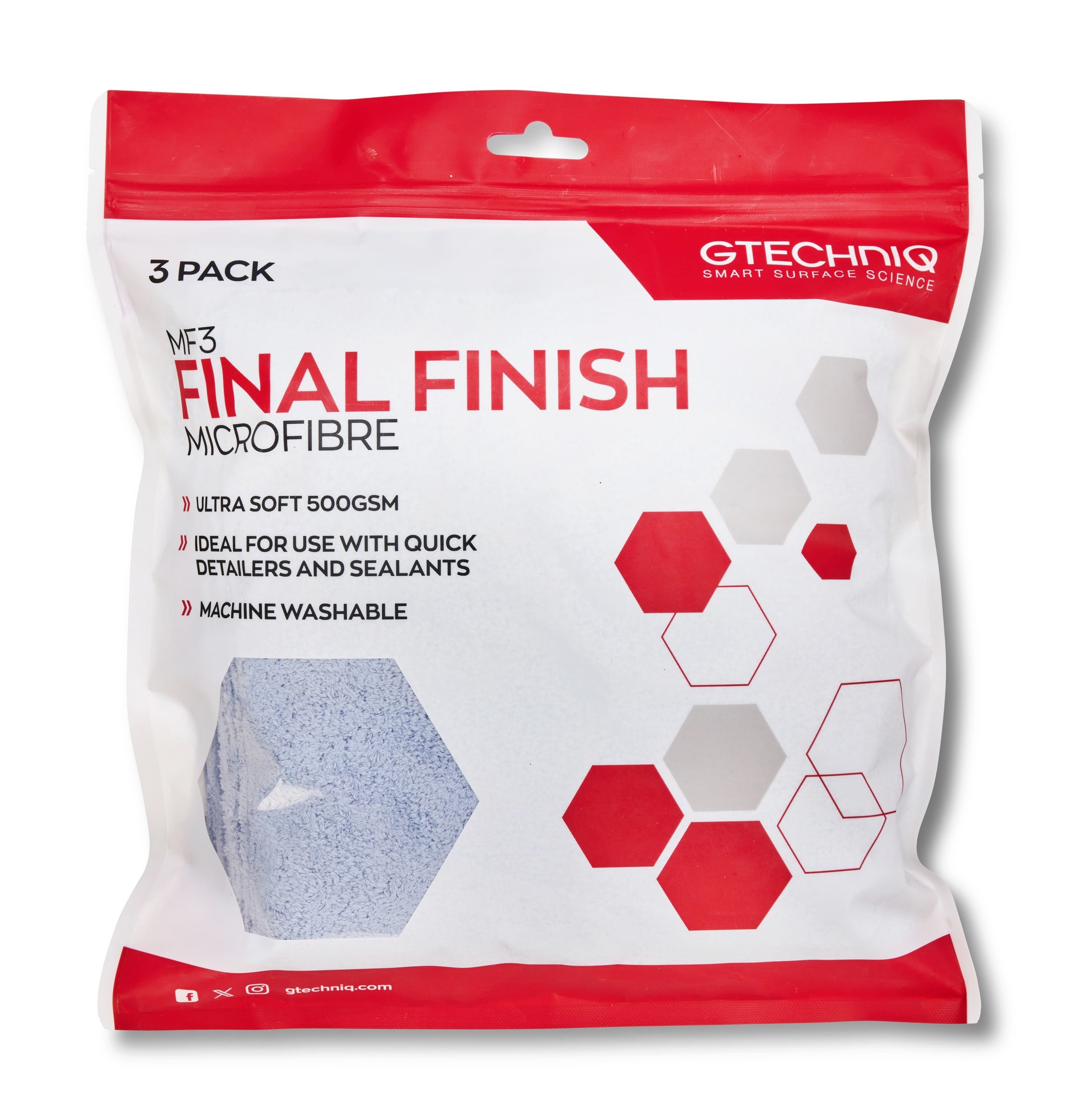Gtechniq MF3 Final Finish Microfibre - 3 Pack