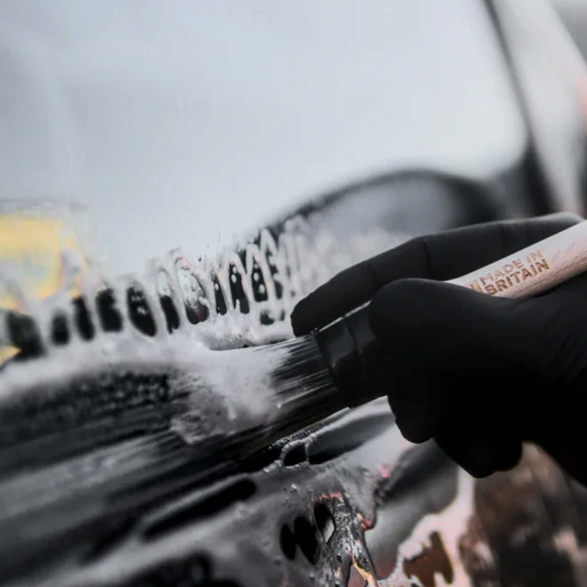 ValetPRO Wooden Handle Chemical Resistant Sash Brush - Large