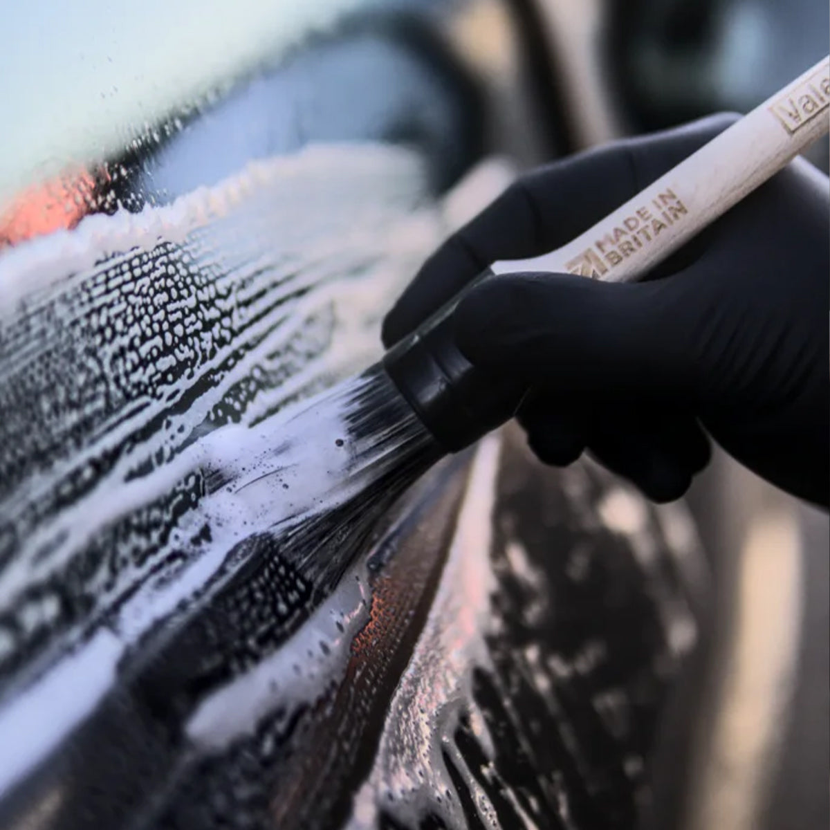 ValetPRO Wooden Handle Chemical Resistant Sash Brush - Large